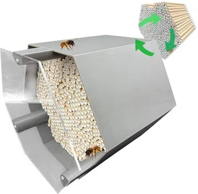 Produktbild von Famanu Insektenhotel für Wilde Bienen - 600 Nesthülsen, Wetterfest und Hygienisch