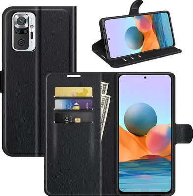 Produktbild von Xiaomi Redmi Note 10 Pro Hülle - Coverup Klapphülle - Schwarz