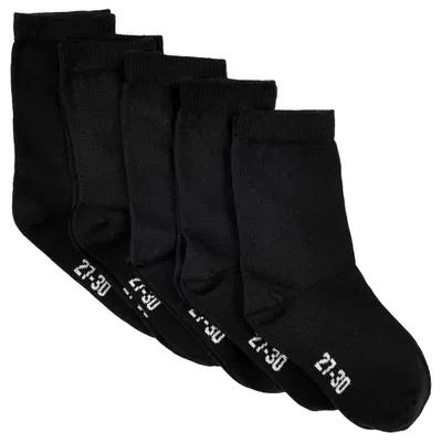 Zdjęcie produktu dla Minymo Ankle Solid 5 Pack Socks Black EU 31-34 Czarne EU 31-34