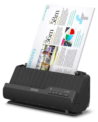 Produktbild von Epson ES-C320W, 215,9 x 3048 mm, 600 x 600 DPI, 30 Bit, 24 Bit, 8 Bit, ADF + Bogenscanner