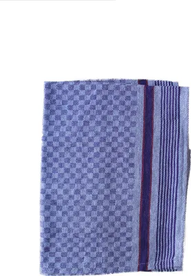 Produktbild von Grubenhandtuch / Arbeitstuch, 45x90cm, Baumwolle, kariert blau/weiß, 1 Stück