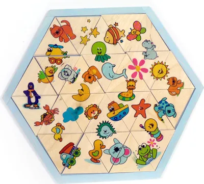 Obrázok produktu pre Hra na umiestnenie, šesťuholník 25x25cm