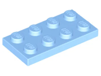 Produktbild von Lego® 1 Stück 3020 Platten Plates 2x4 Part Basic 1 Helles Hellblau