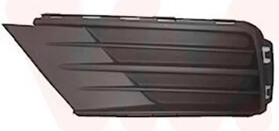 Produktbild von VAN WEZEL Lüftungsgitter Grill Stoßfänger für VW CADDY IV Kombi (SAB, SAJ) ohne Loch/Löcher für Nebellampen Schwarz