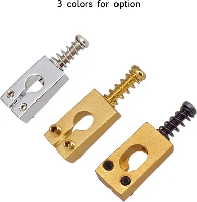 Obrázek produktu pro aqxreight 6ks Vintage mosazný kytarový most sedlo sedla Elektrická kytara příslušenství most sedla mosazné kytarové struny sedla kytarový most sedlastring sedla pro elektrické kytary