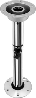 Produktbild von Wohnmobil Verstellbares Tischgestell - Klappbares Tischbein - Höhe 56,5–72 cm - Aluminium ABS - Für Wohnmobil Boot Camper Werkraum - Silber