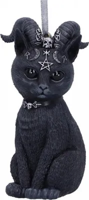 Produktbild von Pawzuph Hexenkatze Weihnachtsschmuck 10cm als Gothic Ornament