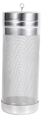Obrázek produktu pro Filtrační nálevka na pivo a víno z nerezové oceli, 300 mikronů, 7 x 18 cm
