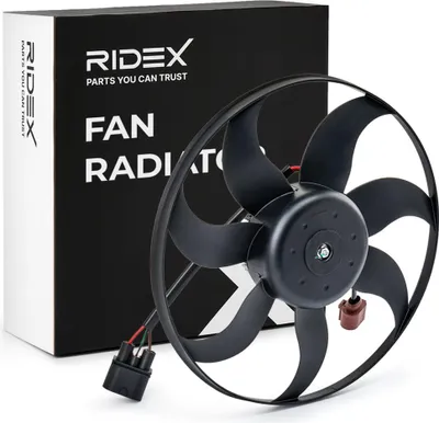 Produktbild von RIDEX 508R0005 Lüfter Motorkühlung Kühlerlüfter für VW GOLF VI (5K1) Wasserkühler