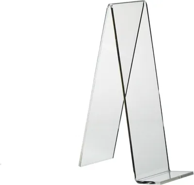 Produktbild von Warenstütze 180 x 50mm aus transparentem Acrylglas / Aufsteller / Warenträger / Buchstütze
