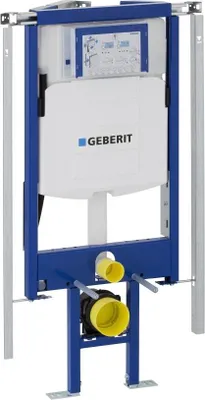 Produktbild von Geberit Duofix Eck-WC-Element  BH 112cm, Bet.v.vorn Duofix Wand-WC Eckelement, Zur Montage als Eckelement vor Trockenbau-, Massiv-, Duofix oder GIS Wand. zur freistehenden Montage mit einseitigem Wandanschluss, geeignet fr Fuábodenaufbau 0 - 20 cm. Eige
