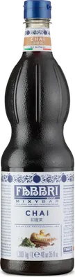 Produktbild von Food-United MIXYBAR-TEE-CHAI-FABBRI Sirup 1L PET-Flasche - Sciroppo Di Chai aus Italien - ohne Aroma- Farb- & Konservierungsmittel geeignet für Eiskaffe Alkohlfreie Cocktails oder für die Bar Hause - Homebar oder auch für Cocktail-Bars Pubs Barista Eiscaf