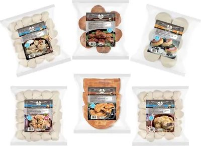 Produktbild von BARIN 6tlg. PROBIER SET 2 Neuer MIX Osteuropäische Spezialitäten Tschebureki Kotlety Wareniki Syrniki Tiefgekühlte Handgemachte Fertiggerichte