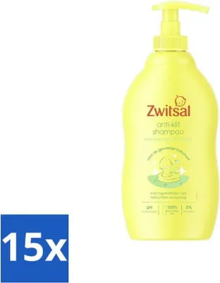 Produktbild von Zwitsal - Anti-Tangle Shampoo - Für leicht kämmbares Haar - 400 ml - Vorteilspack - 15 Stücke