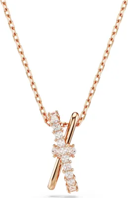 Produktbild von Swarovski Halskette Damen Hyperbola Twist Weiß Roségold 5689788