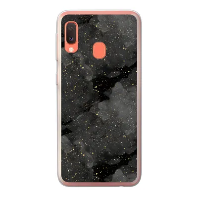 Produktbild von MuchoWow® Handyhülle Schutzhülle Hülle für Samsung Galaxy A20e Marmor - Glitter - Gold - Schwarz - Muster Silikon Softcase Handy Hülle - Abdeckung