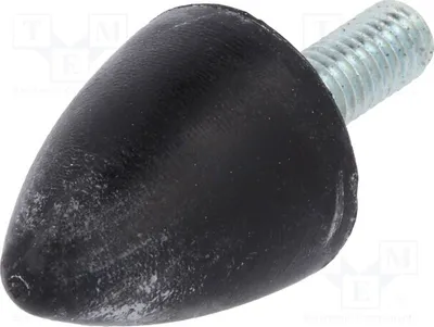 Produktbild von 1x Vibrationsdämpfer M6 L: 24mm Gummi Ø: 20mm  L. Gewinde: 18mm DVA.6-20-24-M6-18-