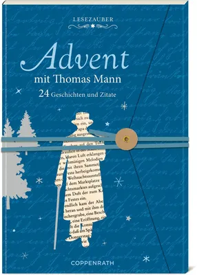 Productafbeelding van Adventskalenderboekje - Advent met Thomas Mann: 24 verhalen en citaten.Adventskalenderboekje met pagina's om uit te knippen, inclusief briefopener (Literair adventskalender)