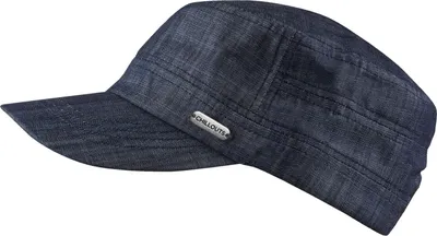 Chillouts Army Cap "Corfu Hat" Denim-Look aus Baumwolle in blau