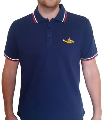 Obrázek produktu pro The Beatles - "Yellow Submarine" Polokošile pro muže RO1195 (S) (Marineblau)