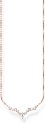 Produktbild von Thomas Sabo KE2172-416-14 Halskette Damen Eiskristalle Zirkonia Roségold 45 cm