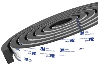 Zdjęcie produktu dla Taśma uszczelniająca, samoprzylepna, szerokość 12 mm, grubość 3 mm, 2 rolki