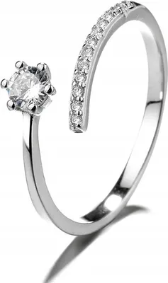 Immagine prodotto di Anello di fidanzamento in argento da donna REGULAR RING Universal CRYSTALS