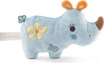 Produktbild von NICI My First Nici Wombi Tombi Schmusetier 2D Nashorn Manuffi, Kuscheltier, Stofftier, 20 cm, 46573