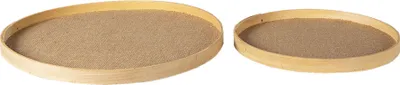 Produktbild von Clayre & Eef Serviersplatte 2er Set Braun Holz
