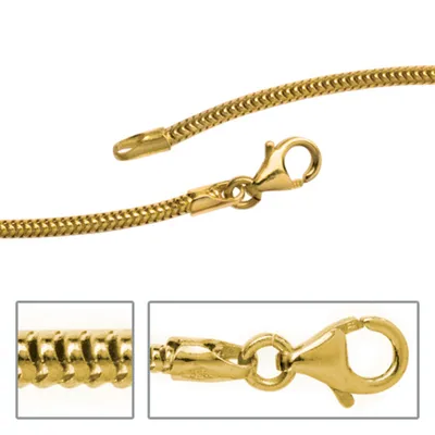 Produktbild von Schlangenkette aus 333 Gelbgold 1,9 mm 42 cm Gold Kette Halskette Goldkette