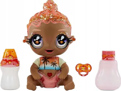 Produktbild von Glitter Babyz Doll- Coral Pink, Babypuppe, Weiblich, 3 Jahr(e), Mädchen, Mehrfarbig