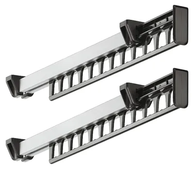 Ausziehbarer Kleiderstangen-Organizer 312 mm, 2er-Pack
