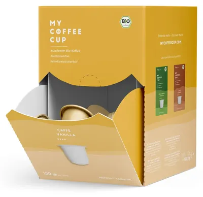 Obrázok produktu pre My Coffee Cup Caffè Vanilla, Kávová kapsula, Káva, Jemné praženie, Nespresso, 4/10, Piesková