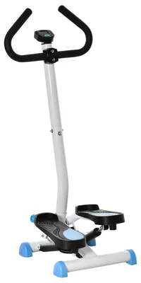 Obrázok produktu pre HOMCOM Stepper Fitness Swing Stepper s LCD displejom, nosnosť do 100 kg, rozmery 55 x 44 x 108 cm