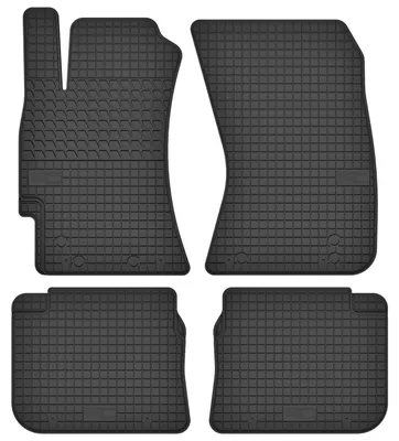 Image de Tapis de sol en caoutchouc pour Subaru Forester III 2008-2013 (SUV) – 4 pièces, noirs, sur mesure