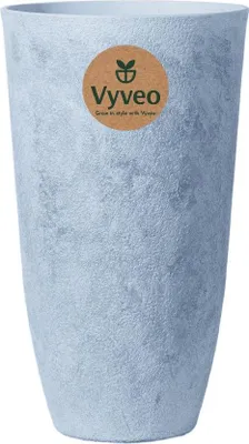 Image de Vyveo - Pot de fleurs Tower - Gris clair - 35x61