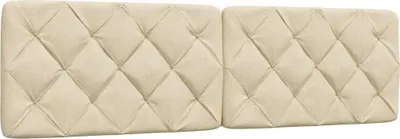 Imagen del producto de Cabecero de cama acolchado tela crema 180 cm
