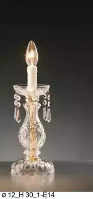 Zdjęcie produktu dla Stylowa lampa stołowa w stylu antycznym, luksusowa kryształowa lampa świecowa