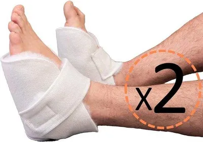Produktbild von Famanu Anti-Dekubitus Set für Füße und Ellenbogen - Orthopädischer Fersenschutz - 2 Stück