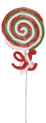 Image de Clayre & Eef Décoration de Noël Sucette 42 cm Rouge Plastique