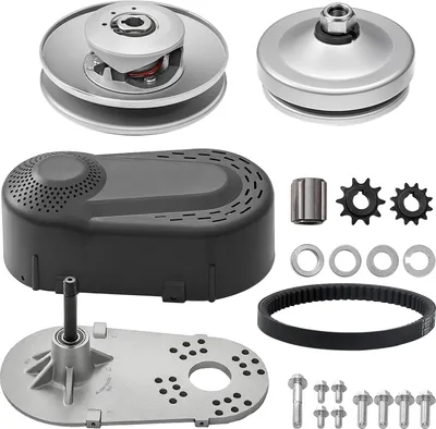 Produktbild von VEVOR Antriebskupplung 2-8 PS Motor, 2000 U/min hochfeste Antriebskupplung mit asymmetrisch gestalteten Rädern und robustem Gummiriemen, stabile und langlebige Kupplung mit komplettem Zubehör