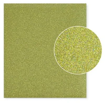 Produktbild von Plottermarie Plotterfolie Mega Glitter für kreative Veredelungen – Plotterfolie für Textildruck, T-Shirts, Baumwolle, Polyester, DIY & Spezialeffekte 32 x 50 cm - 968 Colorado Gold