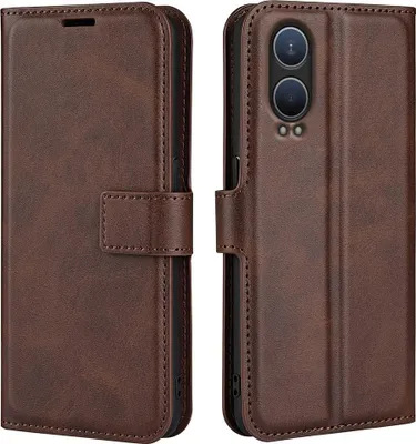 Produktbild von OnePlus Nord CE4 Lite 5G Hülle - Coverup Deluxe Klapphülle - Dunkelbraun