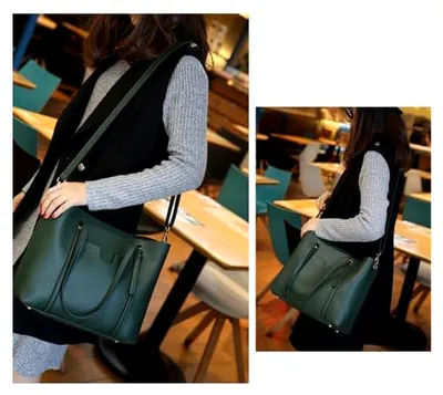 Produktbild von Damenhandtasche aus Kunstleder im Vintage-Stil
