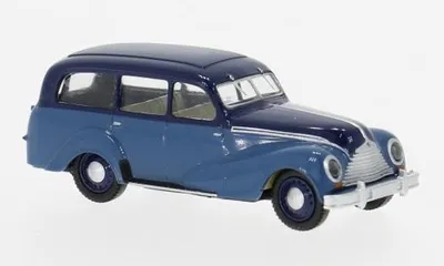 Produktbild von Brekina 27357 - 1/87 EMW 340 Kombi, dunkelblau/blau, 1950 - Neu
