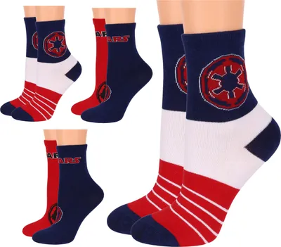Produktbild von Star Wars Galactic Empire Sockenset Jungen, 4 Paar lange Socken, 23/26 EU