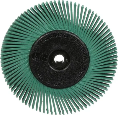 Immagine prodotto di 3M disco a spazzola radiale Spazzola in setola grana 50 diametro 150mm larghezza 12mm con adattatore - 27605