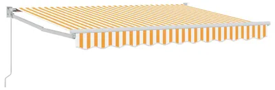 Obrázek produktu pro Stahovací markýza Žlutá a bílá 3,5 x 2 m