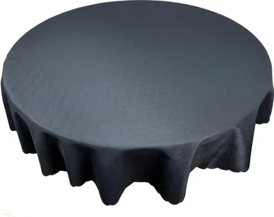 Produktbild von Runde schwarze Tischdecke, glatt, Durchmesser 140, schwarze Tischdecken für runde Tische
