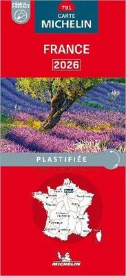 Produktbild von Michelin Frankreich 2026 (plastifiziert)